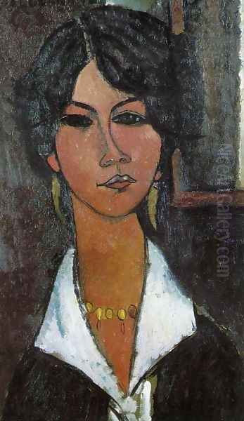 Woman of Algiers Oil Painting by Amedeo Modigliani