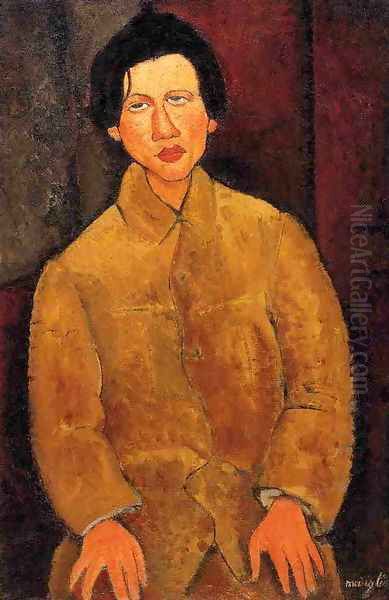 Chaim Soutine Oil Painting by Amedeo Modigliani