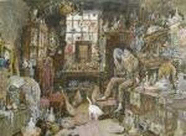 A Collection Of Un-framed Prints Oil Painting by Myles Birket Foster