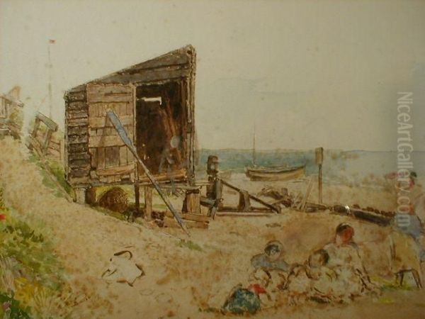 Southwald Oil Painting by Myles Birket Foster