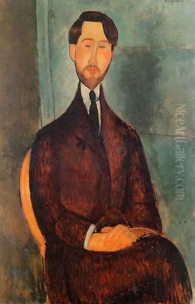 Leopold Zborowski I Oil Painting by Amedeo Modigliani