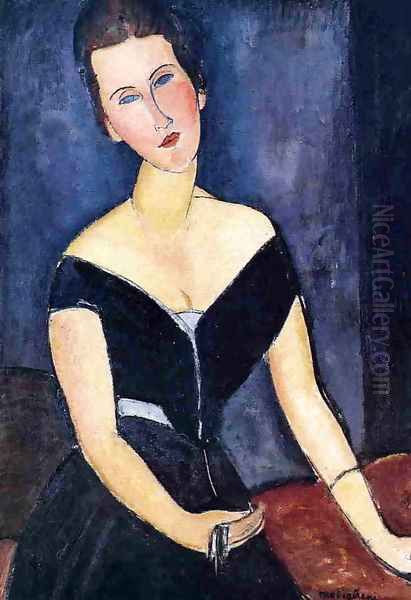 Madame Georges van Muyden Oil Painting by Amedeo Modigliani