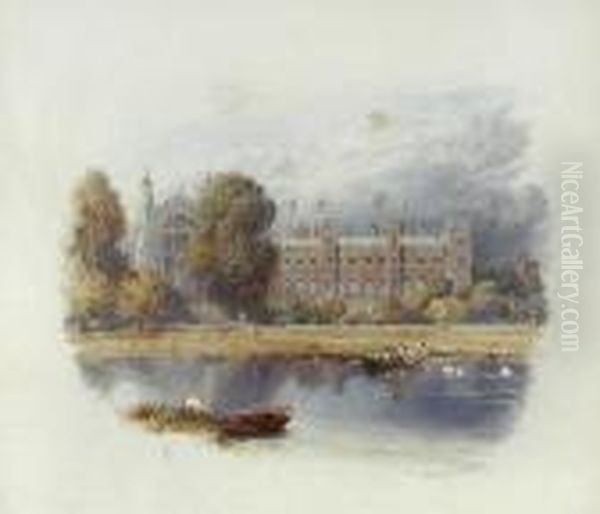 Etoncollege Oil Painting by Myles Birket Foster