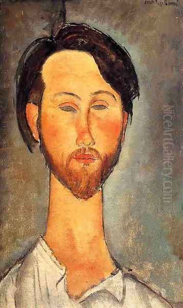 Leopold Zborowski II Oil Painting by Amedeo Modigliani