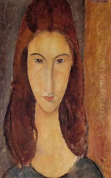 Jeanne Hebuterne Oil Painting by Amedeo Modigliani