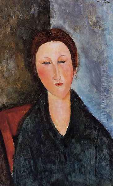 Bust of a Young Woman I Oil Painting by Amedeo Modigliani