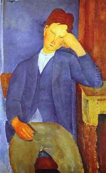 The Young Apprentice Oil Painting by Amedeo Modigliani