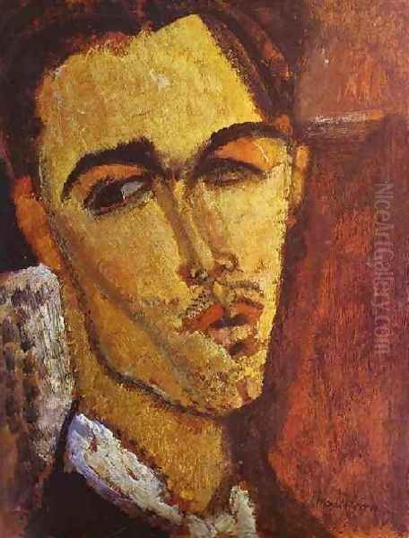 Portrait Of The Spanish Painter Celso Lagar Oil Painting by Amedeo Modigliani