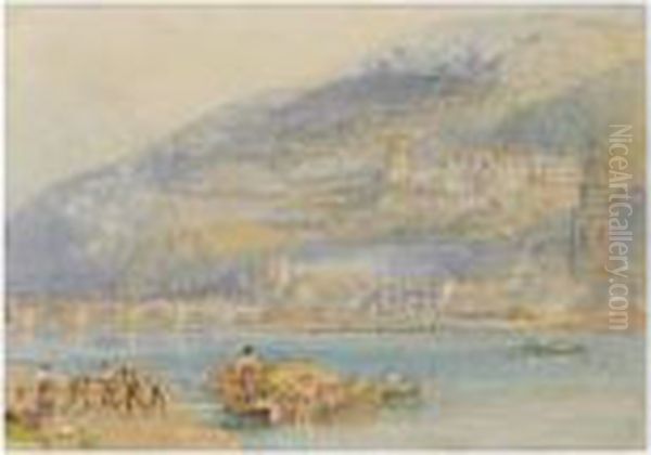 Heidelberg Oil Painting by Myles Birket Foster