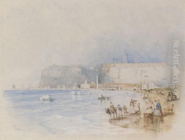 Ramsgate Sands Oil Painting by Myles Birket Foster