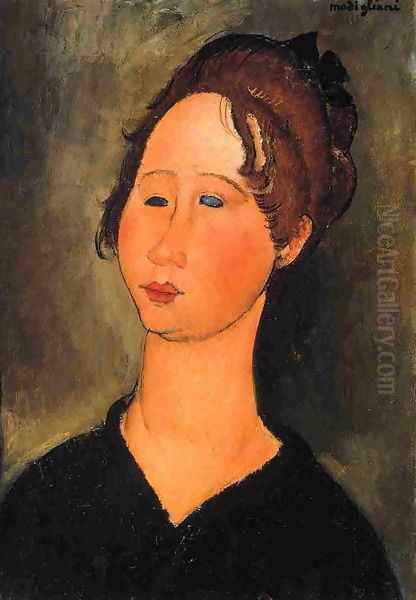 Burgundian Woman Oil Painting by Amedeo Modigliani