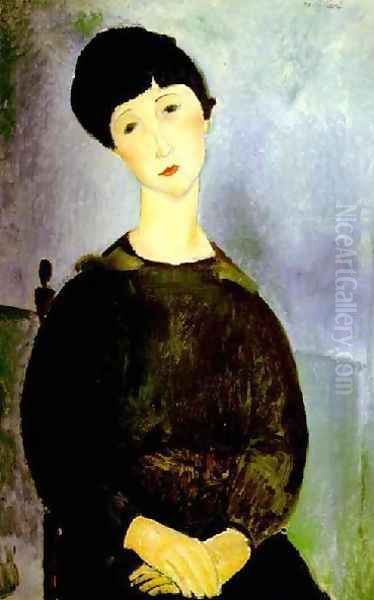 Young Girl Oil Painting by Amedeo Modigliani