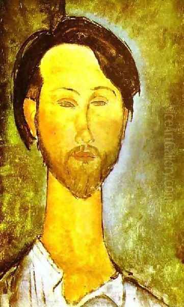 Portrait Of The Polish Poet And Art Dealer Leopold Zborovski Oil Painting by Amedeo Modigliani