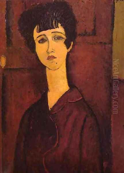 Portrait Of A Girl Victoria Oil Painting by Amedeo Modigliani