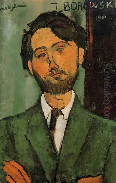 Leopold Zborowski Oil Painting by Amedeo Modigliani