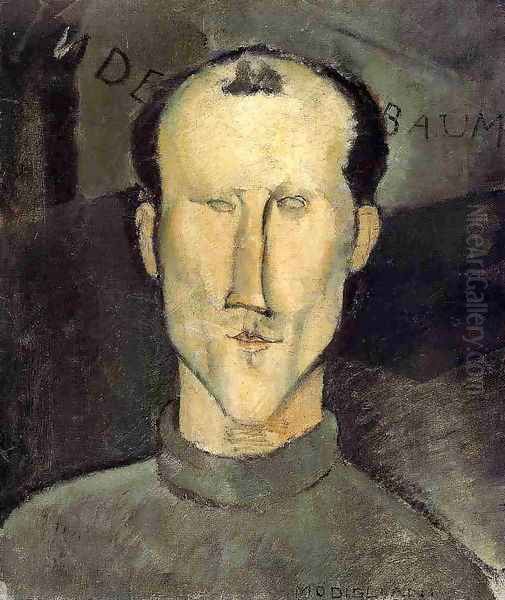 Leon Indenbaum Oil Painting by Amedeo Modigliani