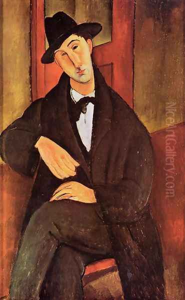 Portrait of Mario Varvogli Oil Painting by Amedeo Modigliani