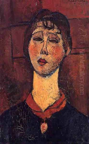 Madame Dorival Oil Painting by Amedeo Modigliani