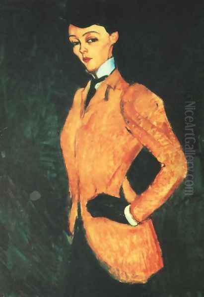 Equestrienne (L'Amazone) Oil Painting by Amedeo Modigliani