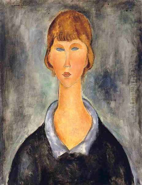 Portrait of a Young Woman II Oil Painting by Amedeo Modigliani