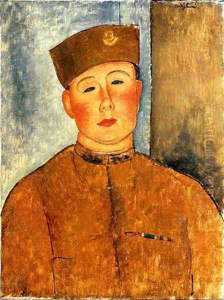 The Zouave Oil Painting by Amedeo Modigliani