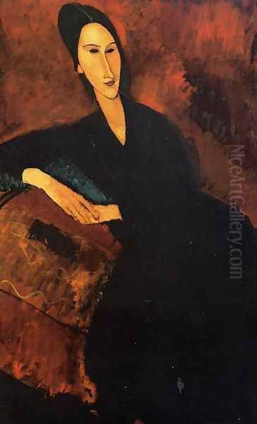 Portrait of Anna Zborowska Oil Painting by Amedeo Modigliani