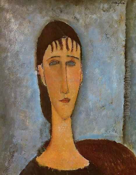 Portrait of a Young Girl Oil Painting by Amedeo Modigliani