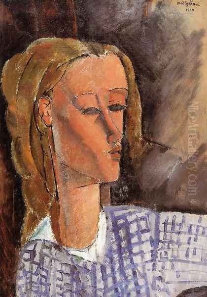 Portrait of Beatrice Hastings IV Oil Painting by Amedeo Modigliani