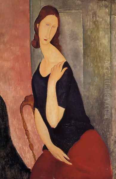 portrait de madame L Oil Painting by Amedeo Modigliani