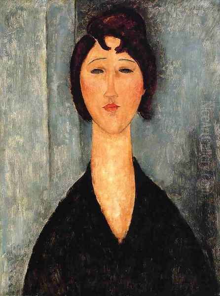 Portrait of a Young Woman I Oil Painting by Amedeo Modigliani