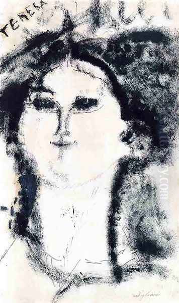 Teresa Oil Painting by Amedeo Modigliani