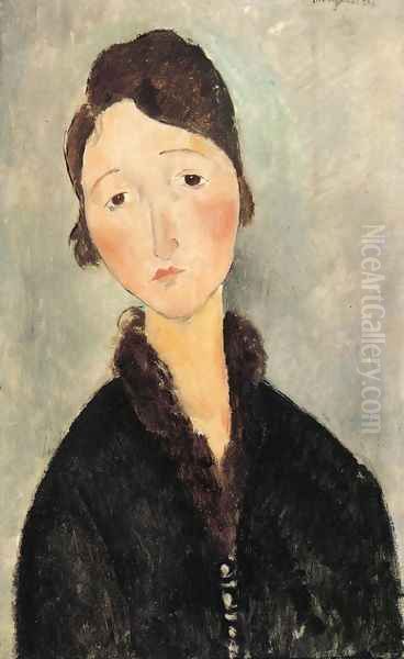 Portrait of a Young Woman Oil Painting by Amedeo Modigliani