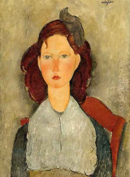 Young Girl Seated Oil Painting by Amedeo Modigliani