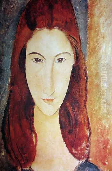 Jeanne Hebuterne 2 Oil Painting by Amedeo Modigliani