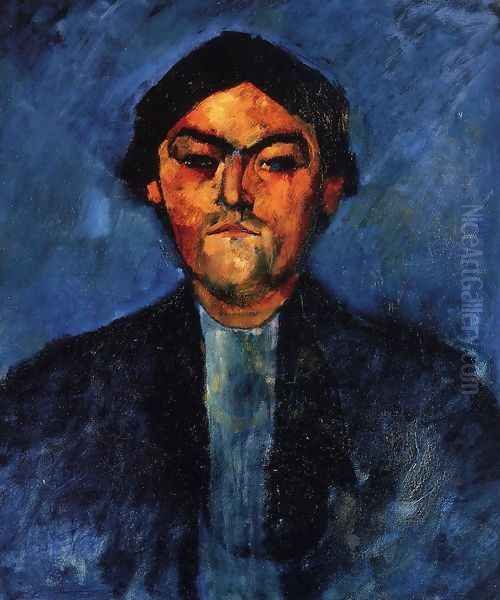 The Typographer Oil Painting by Amedeo Modigliani