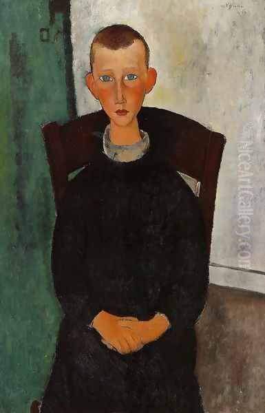 The Son of the Concierge Oil Painting by Amedeo Modigliani