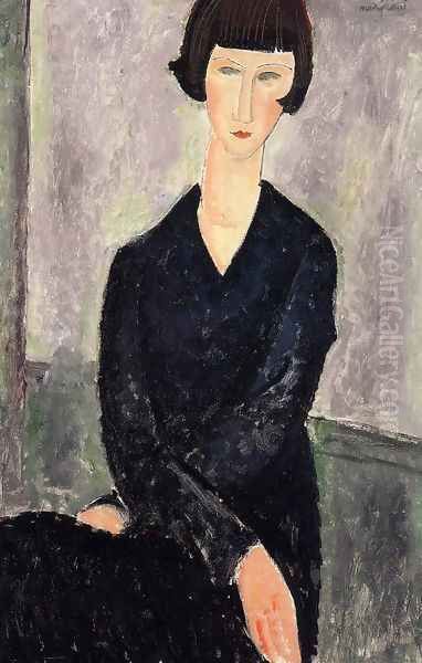 The Black Dress Oil Painting by Amedeo Modigliani