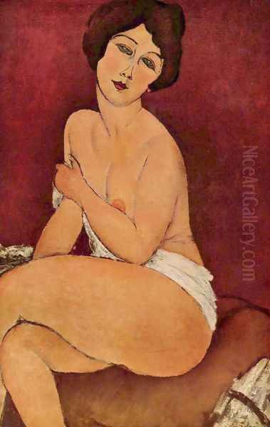 Female act Oil Painting by Amedeo Modigliani