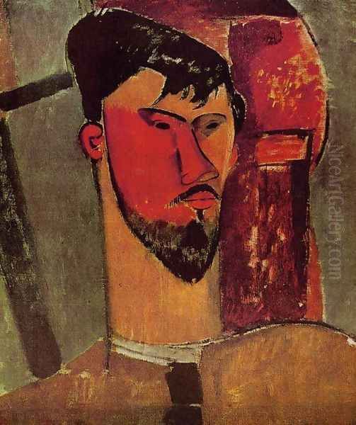 Portrait of Henri Laurens Oil Painting by Amedeo Modigliani