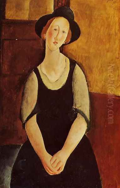 Thora Klinckowstrom Oil Painting by Amedeo Modigliani