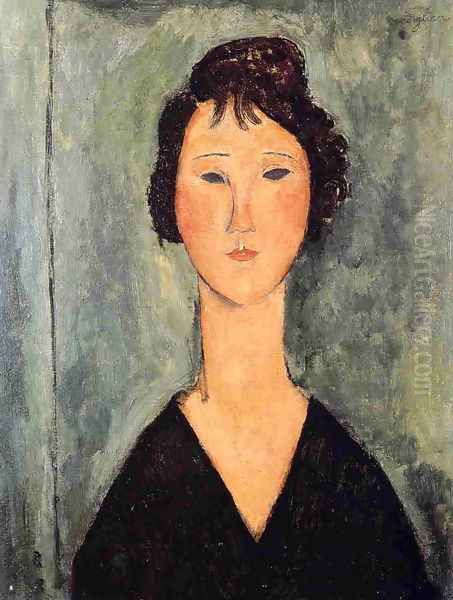 Portrait of a Woman IV Oil Painting by Amedeo Modigliani