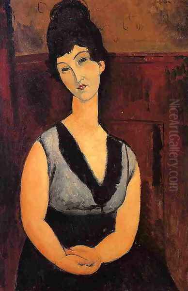 The Beautiful Confectioner Oil Painting by Amedeo Modigliani