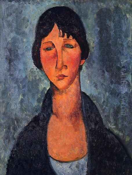 The Blue Blouse Oil Painting by Amedeo Modigliani