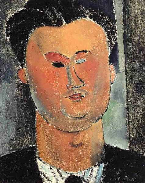 Pierre Reverdy Oil Painting by Amedeo Modigliani