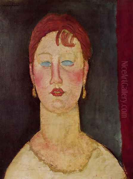 The Singer from Nice Oil Painting by Amedeo Modigliani