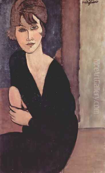 Portrait of Madame Reynouard Oil Painting by Amedeo Modigliani