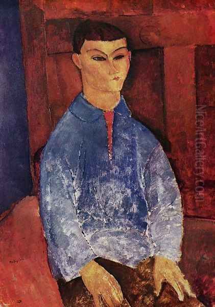 Portrait of the Painter Moise Kisling I Oil Painting by Amedeo Modigliani