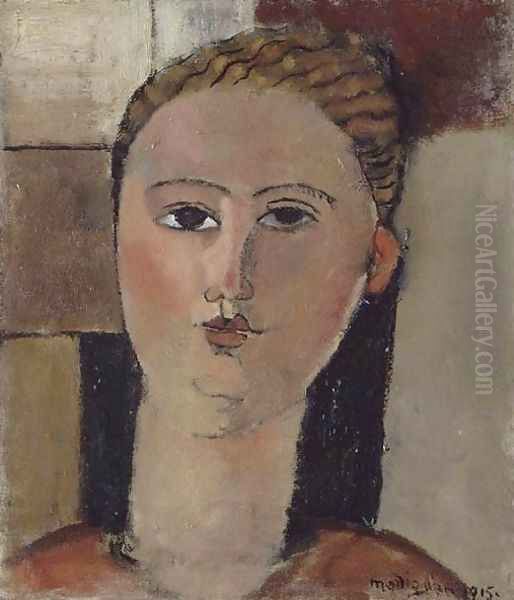 Fille rousse Oil Painting by Amedeo Modigliani