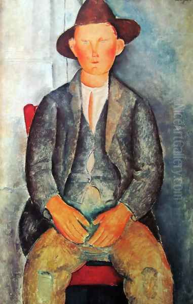 Young Farmer Oil Painting by Amedeo Modigliani