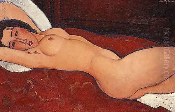 Reclining Nude 2 Oil Painting by Amedeo Modigliani